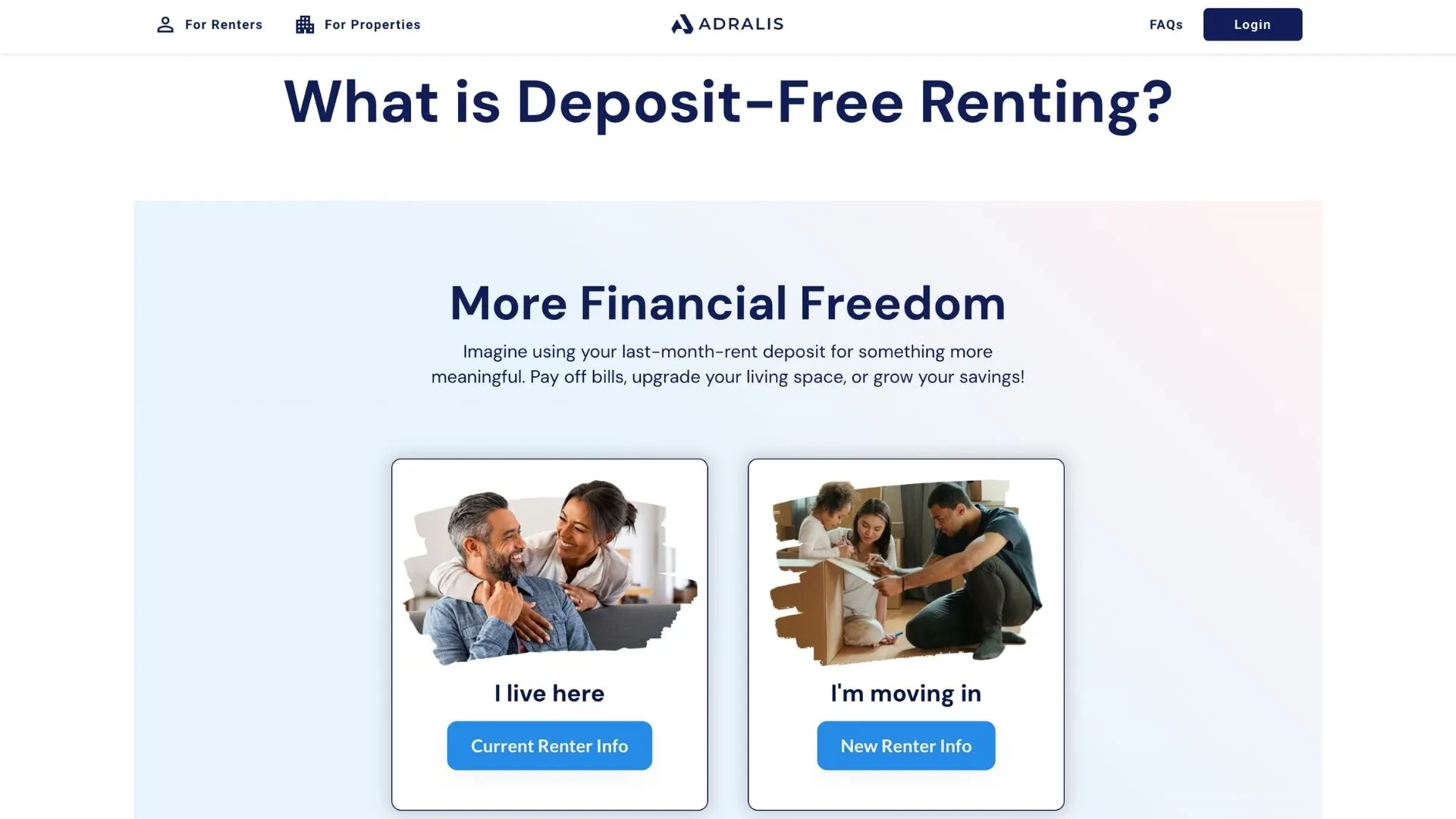 Deposit-Free Renting | Adralis